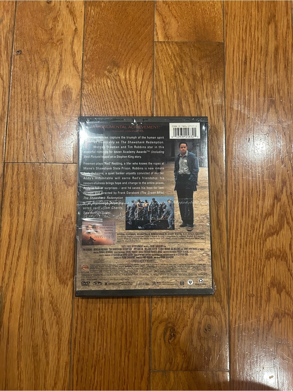 The Shawshank Redemption DVD Widescreen Tim Robbins Morgan Freeman Sealed New - Picture 3 of 3